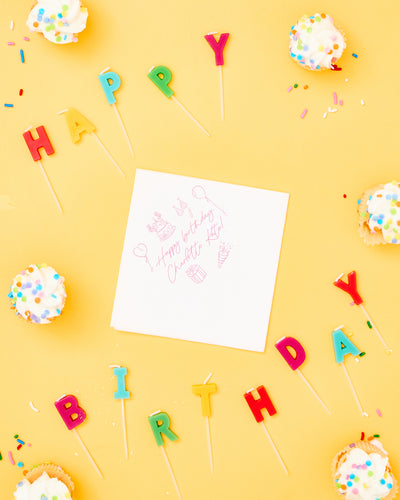 Custom Happy Birthday Party Napkins