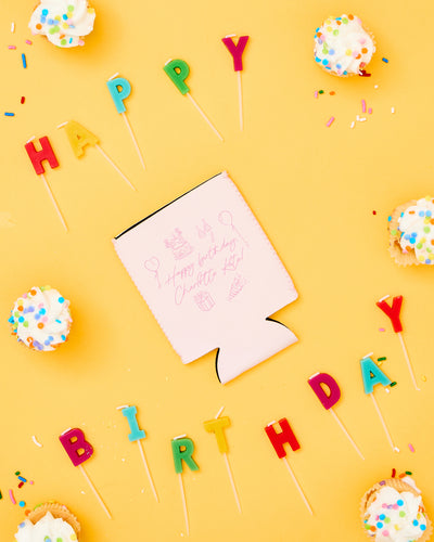 Custom Happy Birthday Party Neoprene Can Coolers