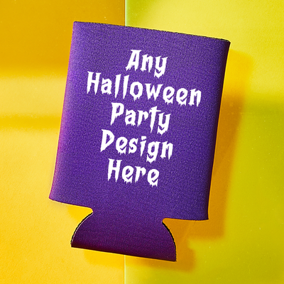 Custom Halloween Can Cooler