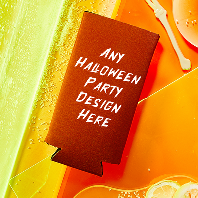 Custom Halloween Foam Slim Can Coolers