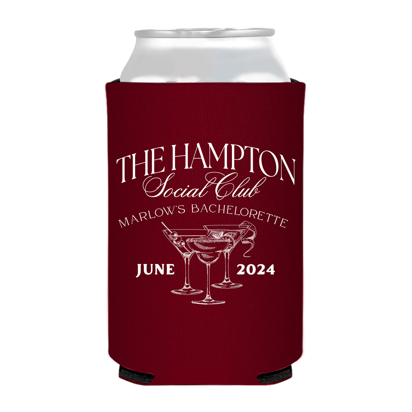 Hampton Social Club (any destination) Bachelorette Can Coolers