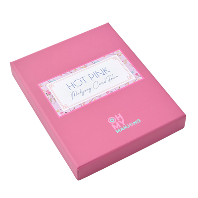 Hot Pink Mahjong Card Folio - Oh My Mahjong