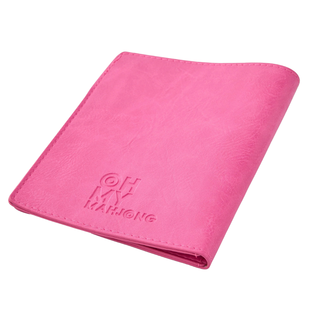 Hot Pink Mahjong Card Folio - Oh My Mahjong
