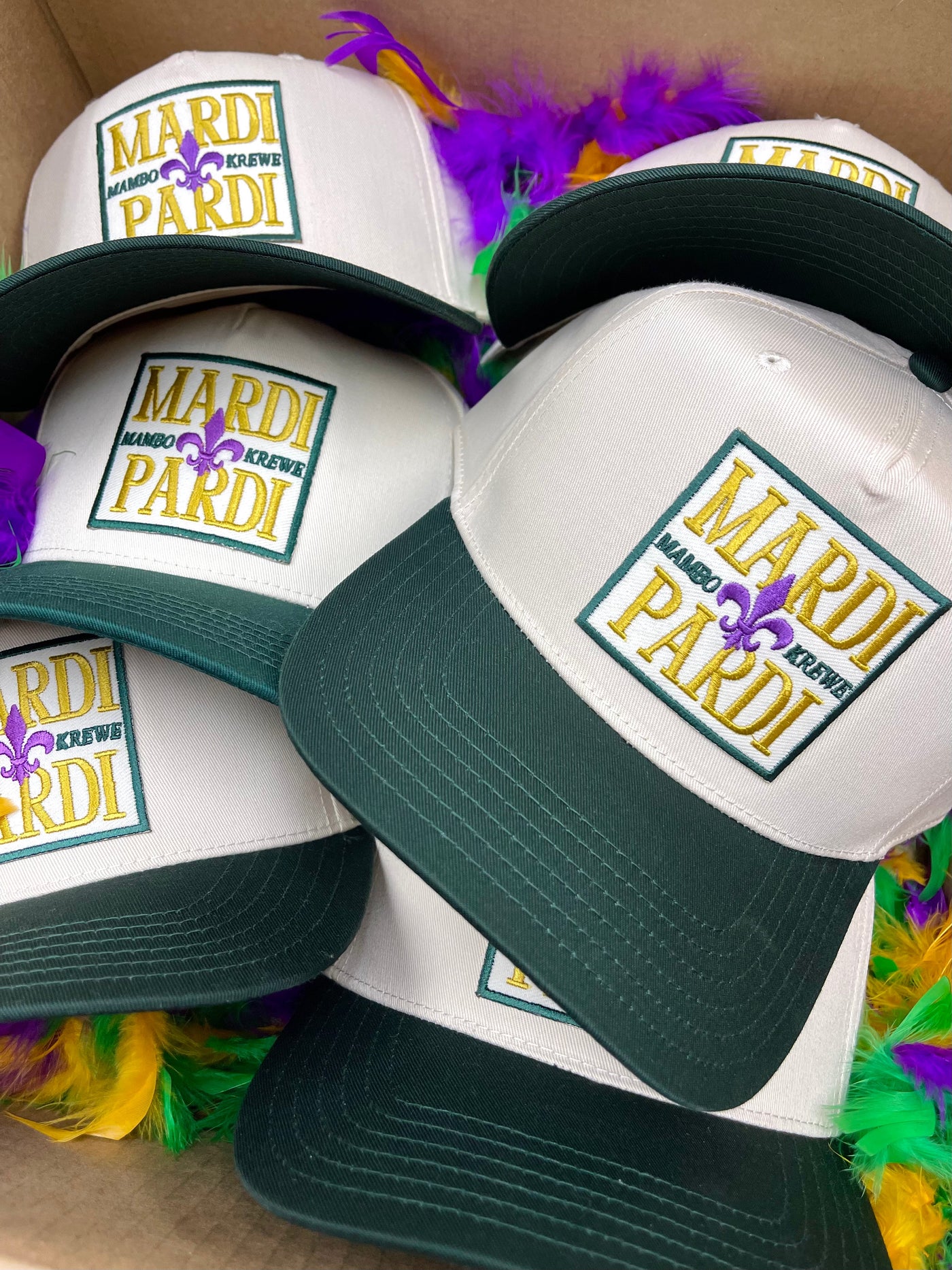 Mardi Pardi - Green Vintage Trucker Hat