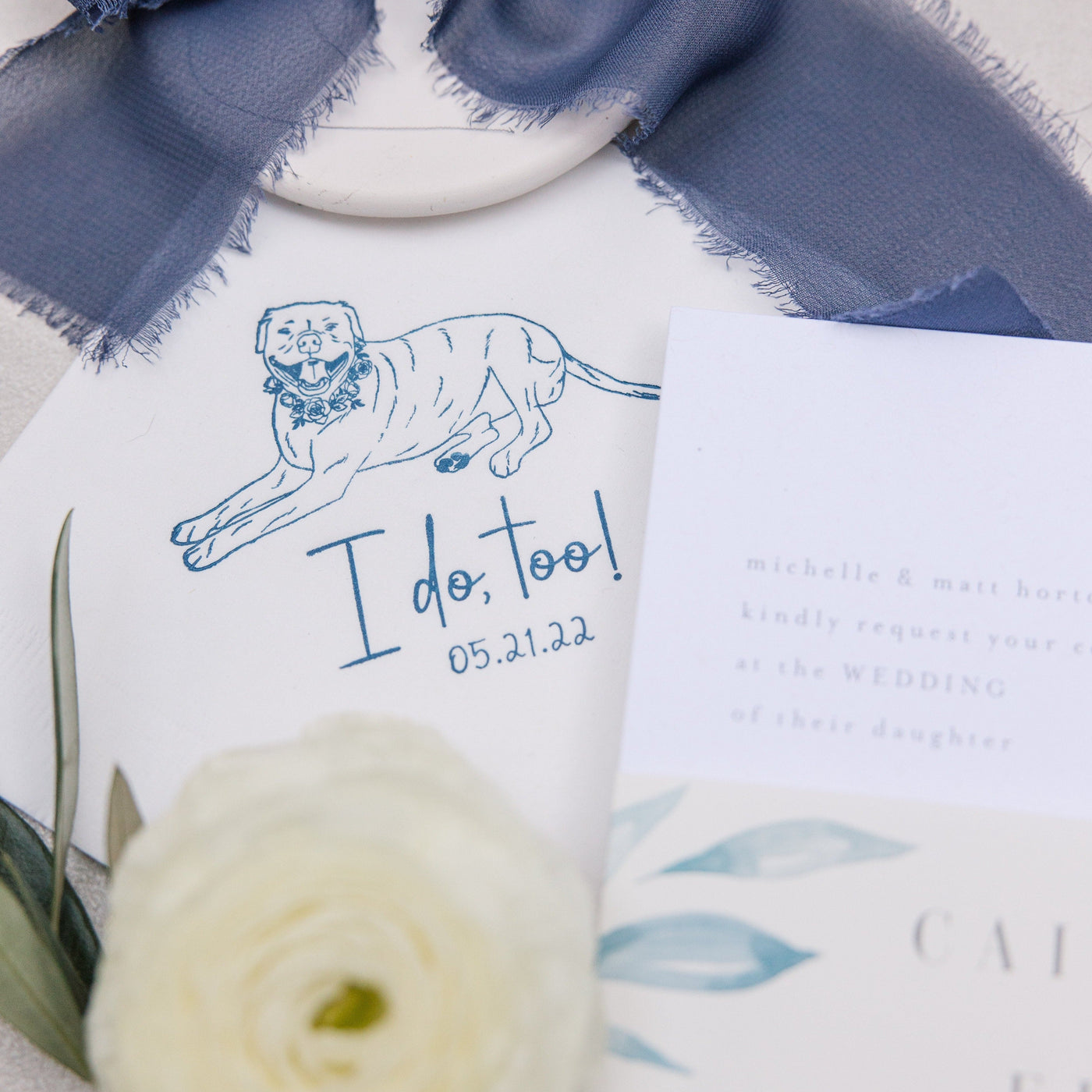 I do, too! Pet Portrait Wedding Beverage Napkins #27