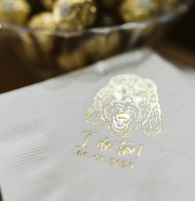 I do, too! Pet Portrait Wedding Beverage Napkins #37