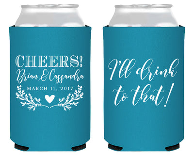 I'll Drink to That Wedding Can Coolers