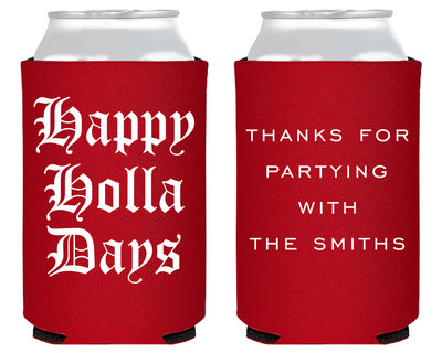 Merry Christmas Foam Can Coolers