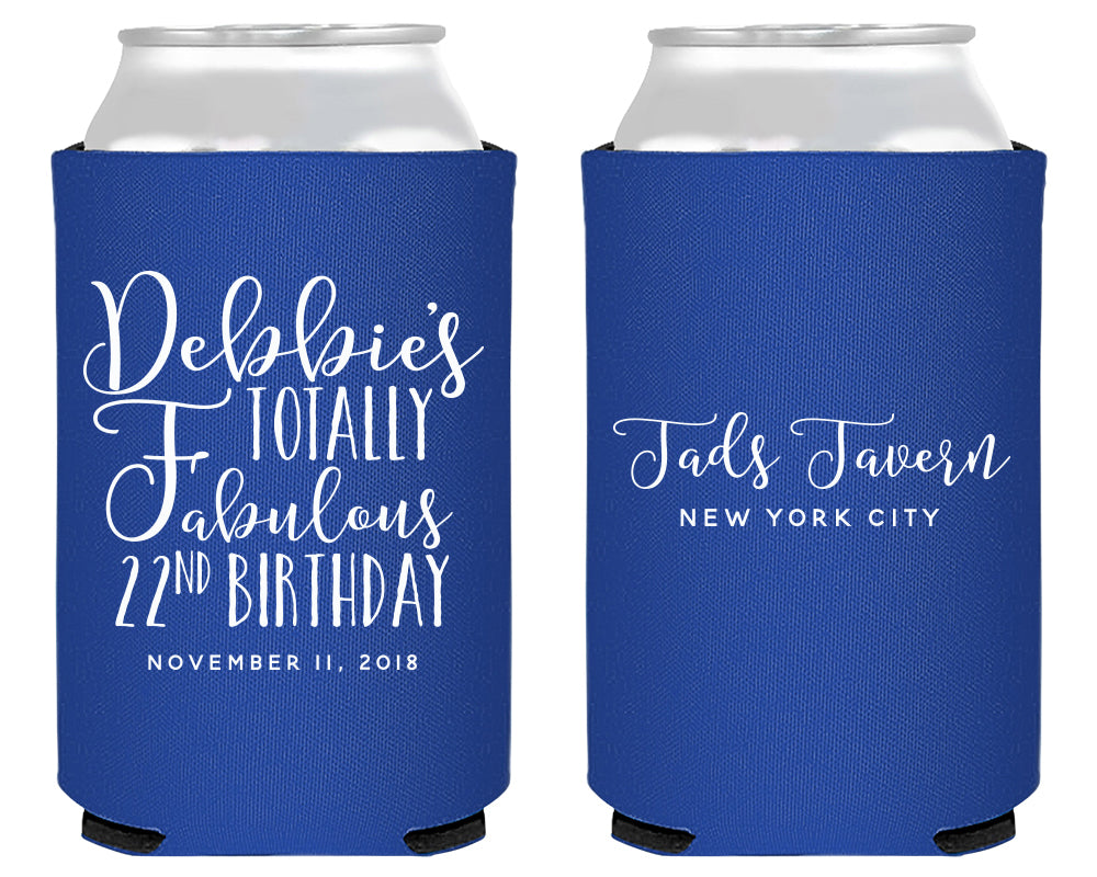 Birthday Party Can Coolers