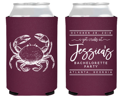 I Got Crabs Bachelorette Party Can Coolers