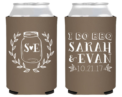 BBQ Wedding Shower Can Coolers #2115