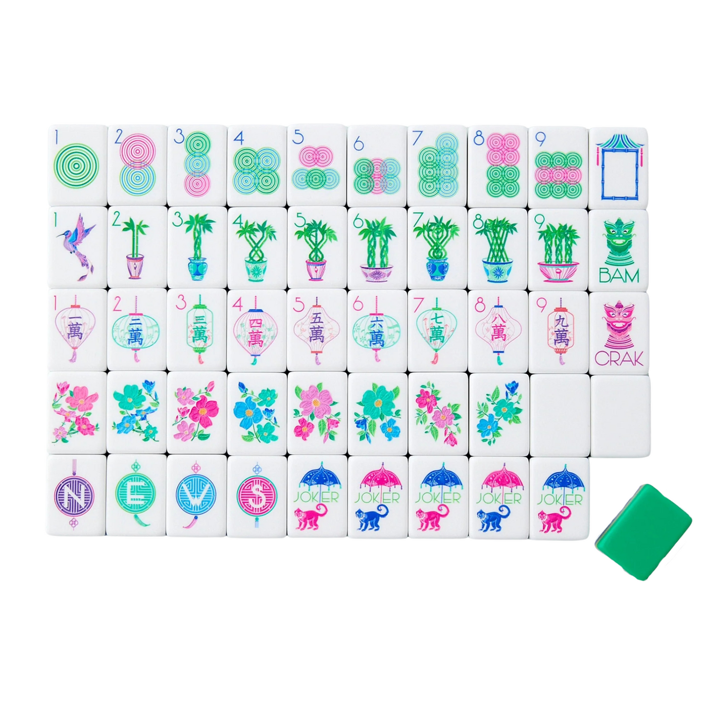 Jasmine Tiles - Oh My Mahjong | Ships In 1 Business Day