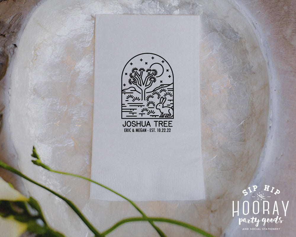 Joshua Tree Wedding Guest Towel, #3002