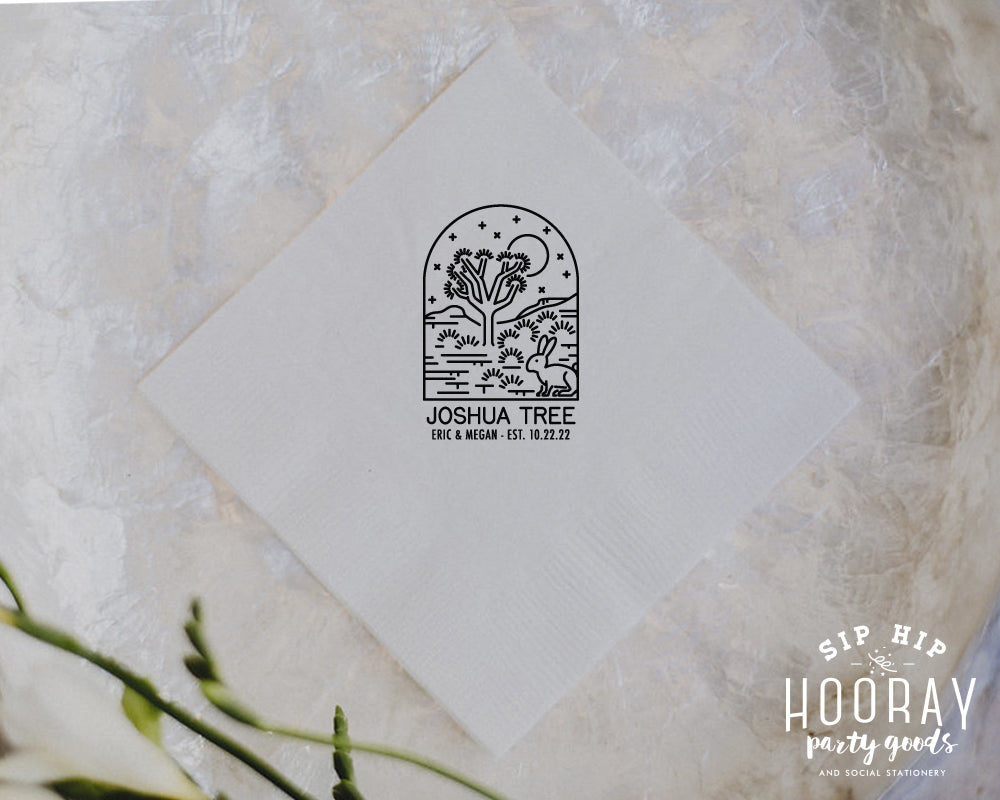 Joshua Tree Wedding Napkin, #3002