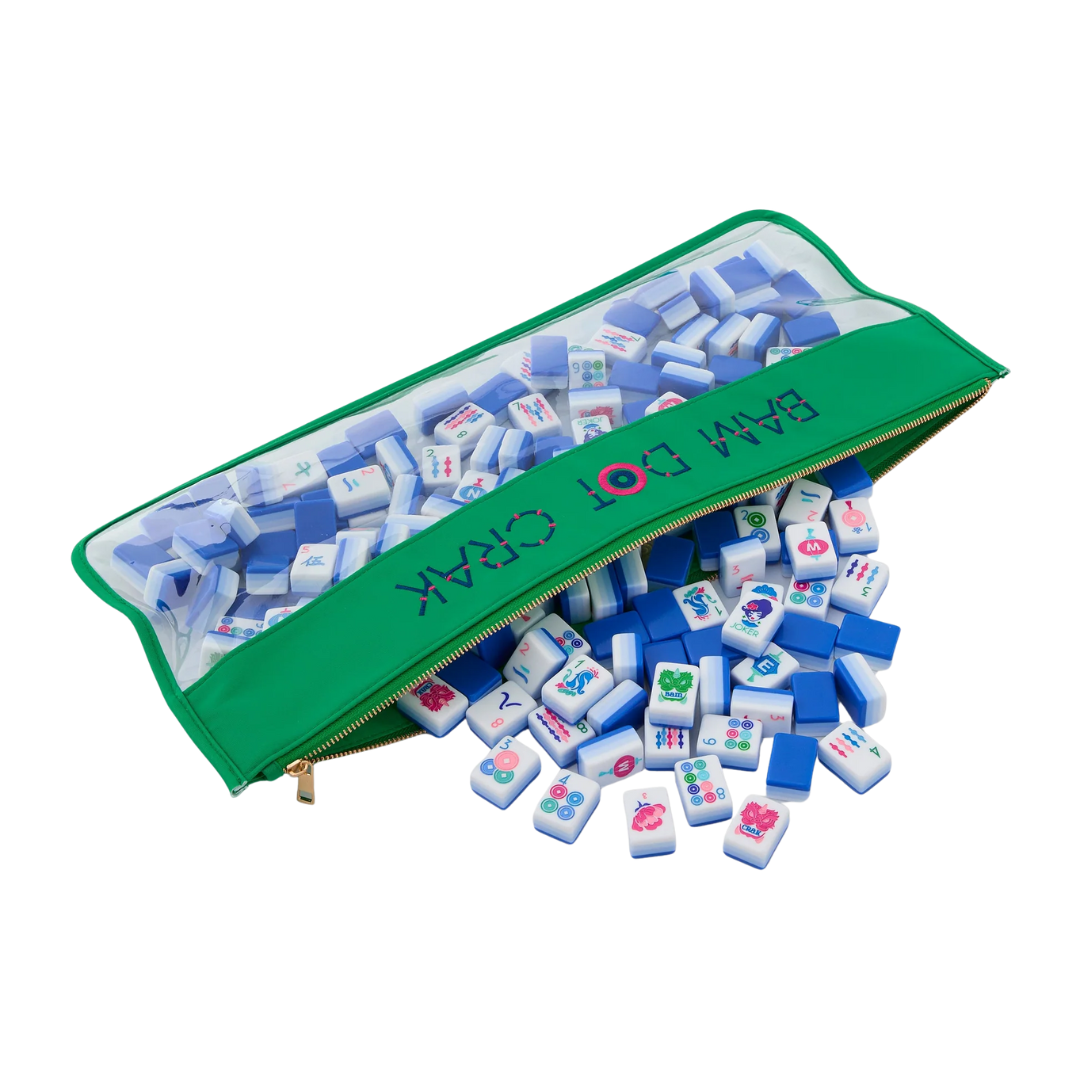 Kelly Green Bam Dot Crak Bag - Oh My Mahjong