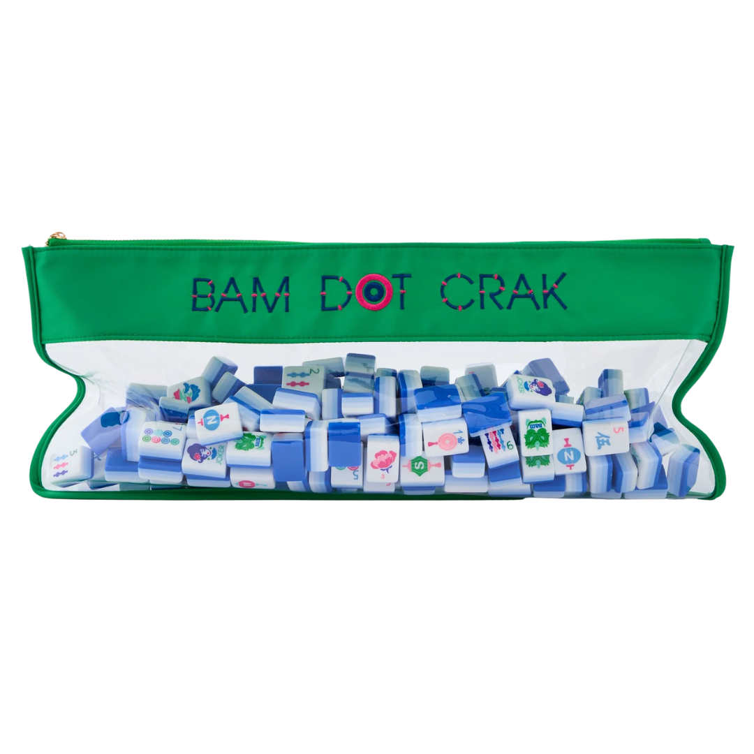 Kelly Green Bam Dot Crak Bag - Oh My Mahjong