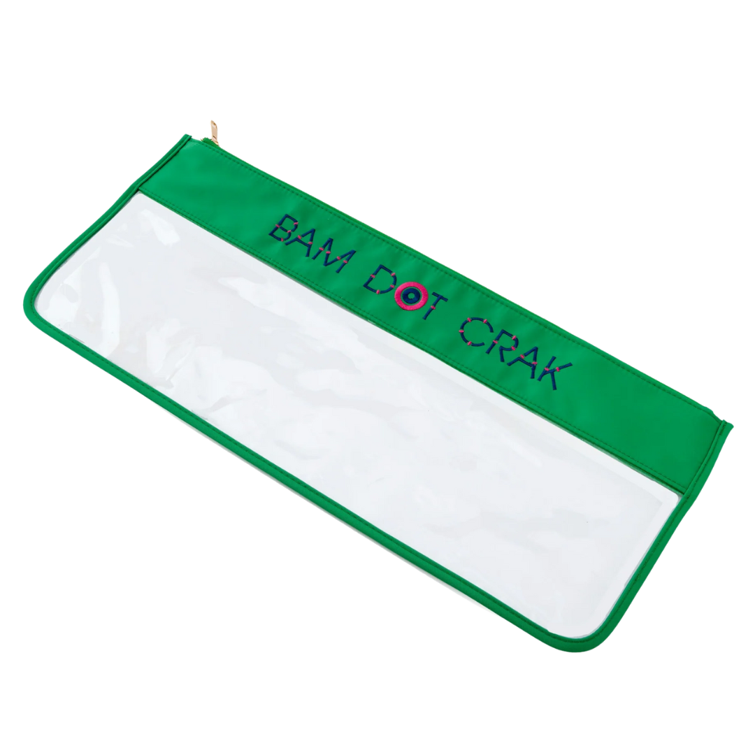 Kelly Green Bam Dot Crak Bag - Oh My Mahjong