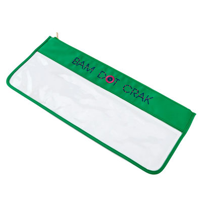 Kelly Green Bam Dot Crak Bag - Oh My Mahjong