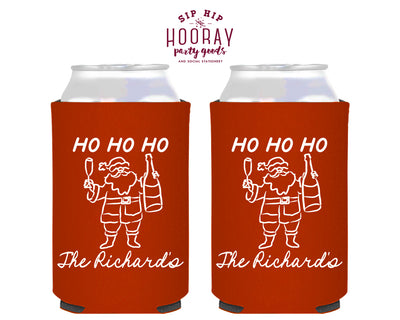 Ho Ho Ho Christmas Foam Can Coolers