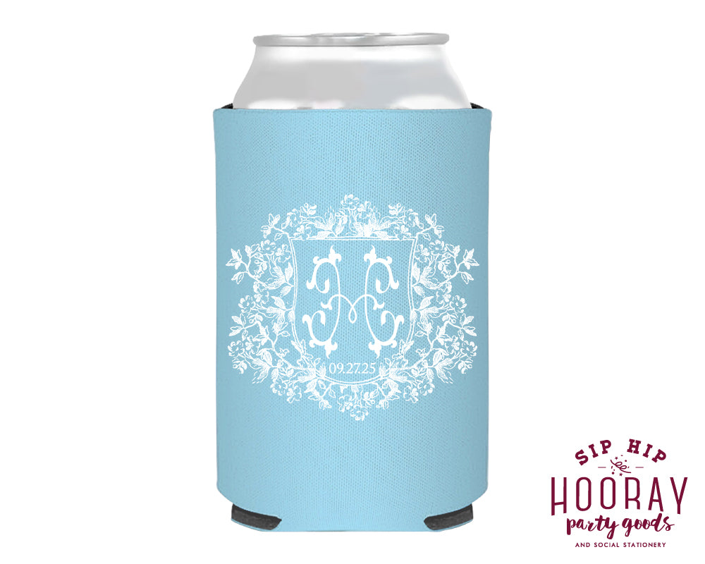 Custom Monogram Foam Can Coolers