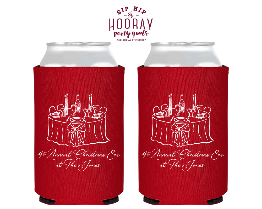 Christmas Eve Foam Can Coolers