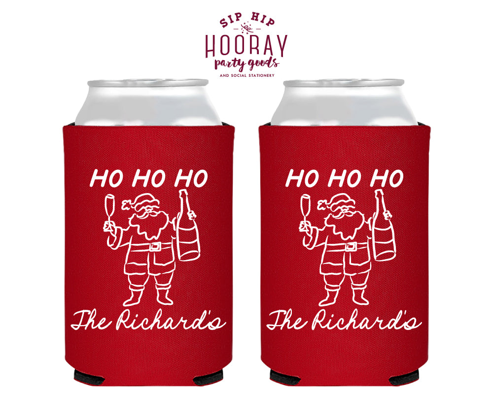 Ho Ho Ho Christmas Foam Can Coolers