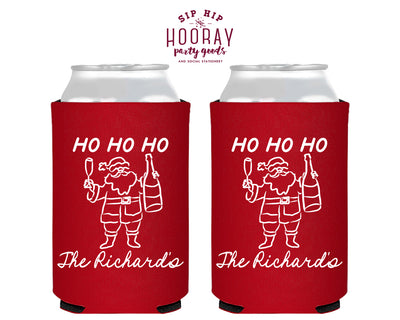 Ho Ho Ho Christmas Foam Can Coolers