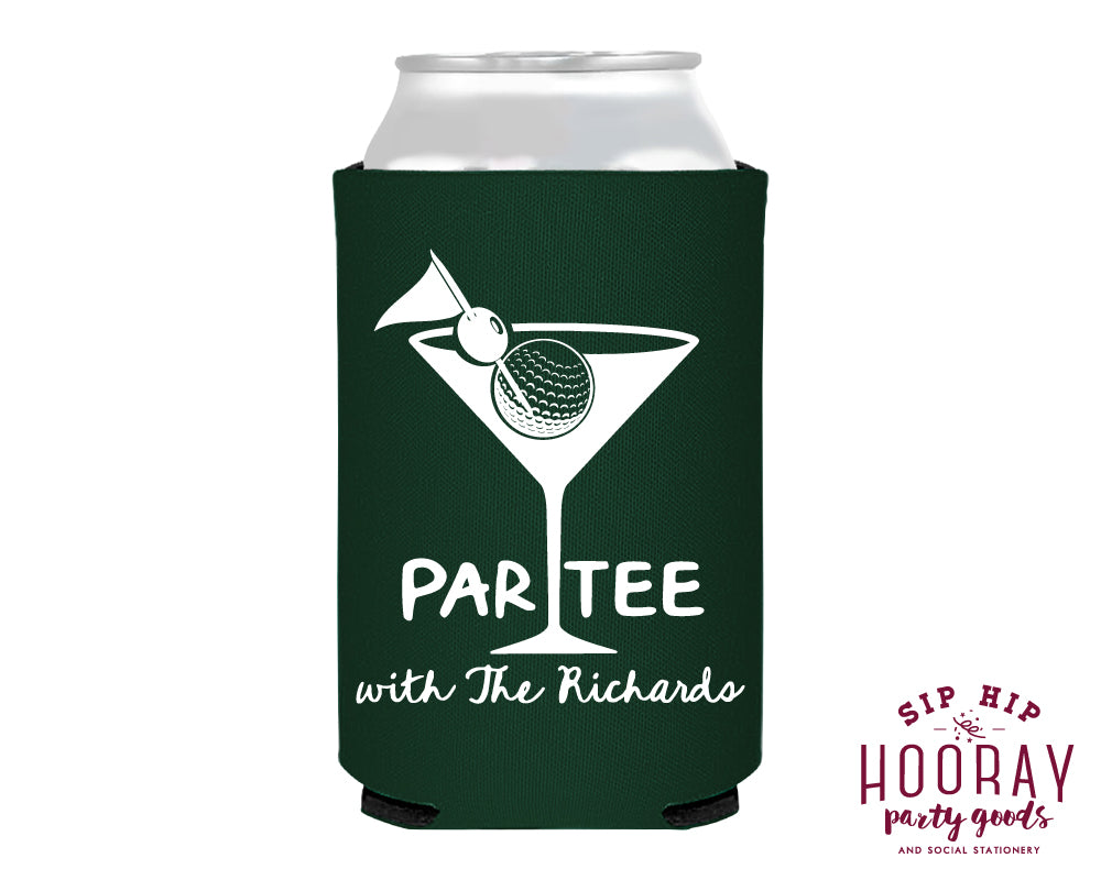 Custom Par-Tee Golf Neoprene Can Coolers