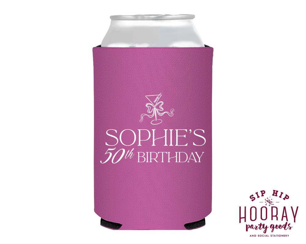 Custom 50th Birthday Foam Can Coolers