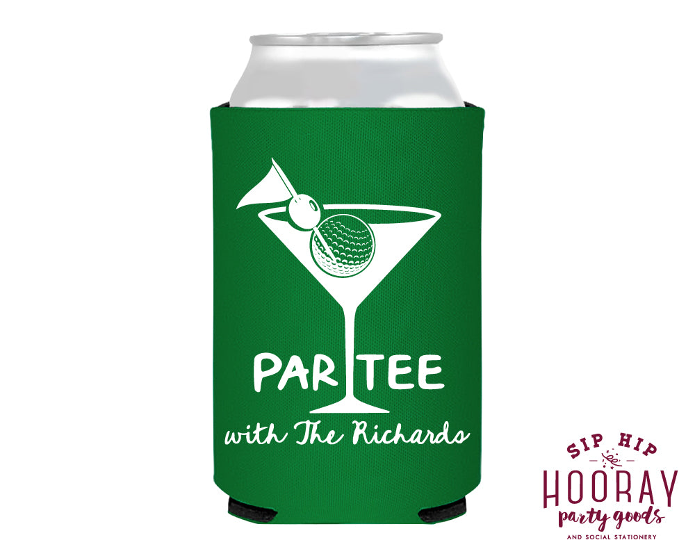 Custom Par-Tee Golf Foam Can Coolers