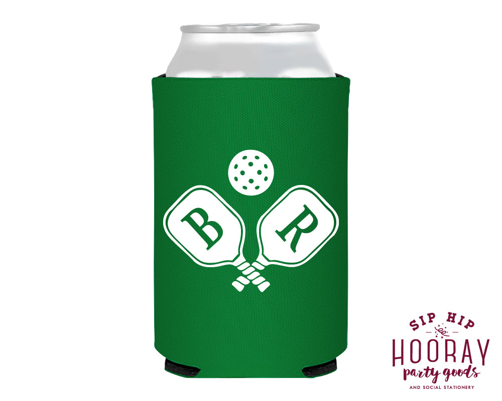 Personalized Pickleball Themed Neoprene Can Coolers