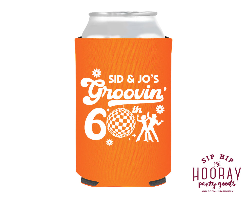 Groovin' Birthday Bash Custom Foam Can Coolers