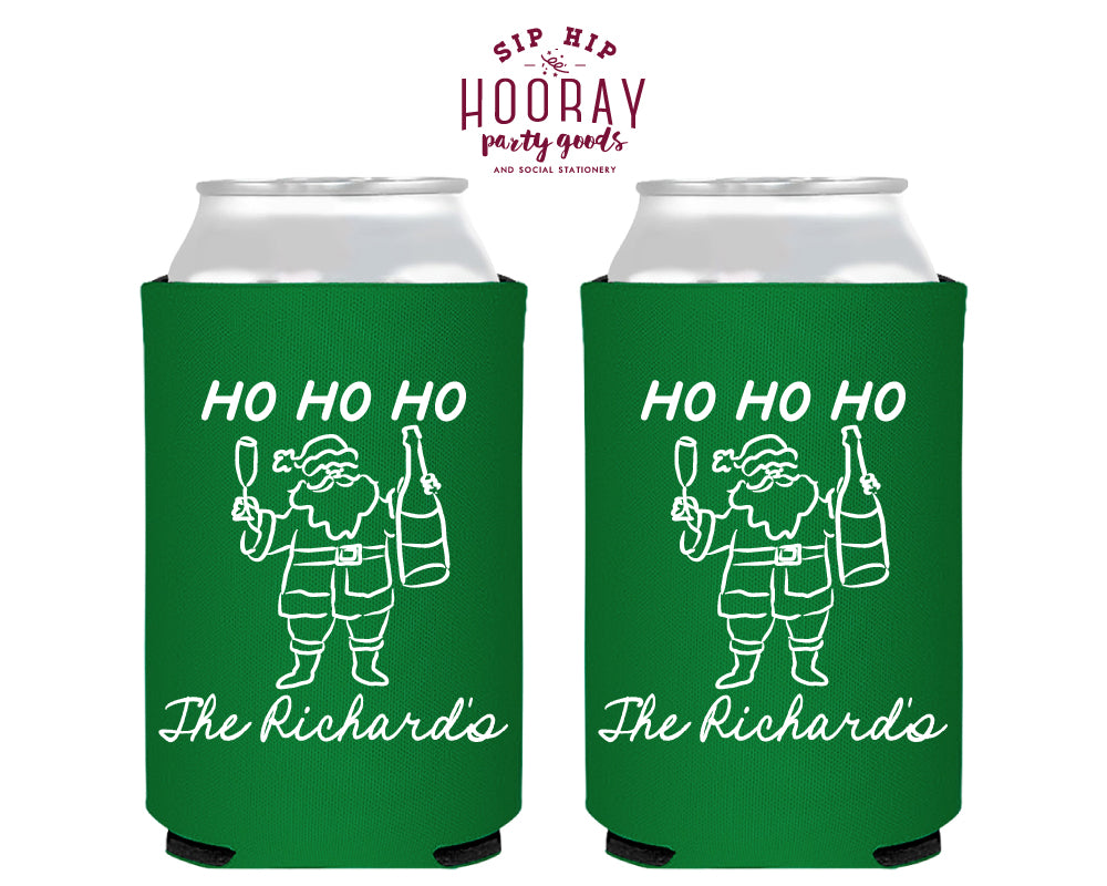 Ho Ho Ho Christmas Foam Can Coolers