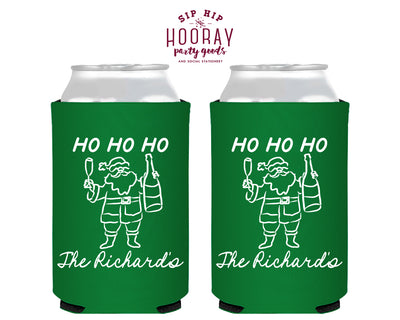 Ho Ho Ho Christmas Foam Can Coolers