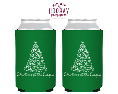 Christmas Tree Christmas Foam Can Coolers