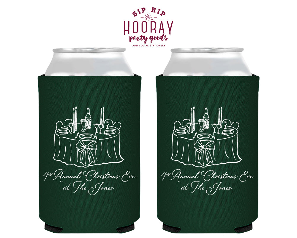 Christmas Eve Foam Can Coolers