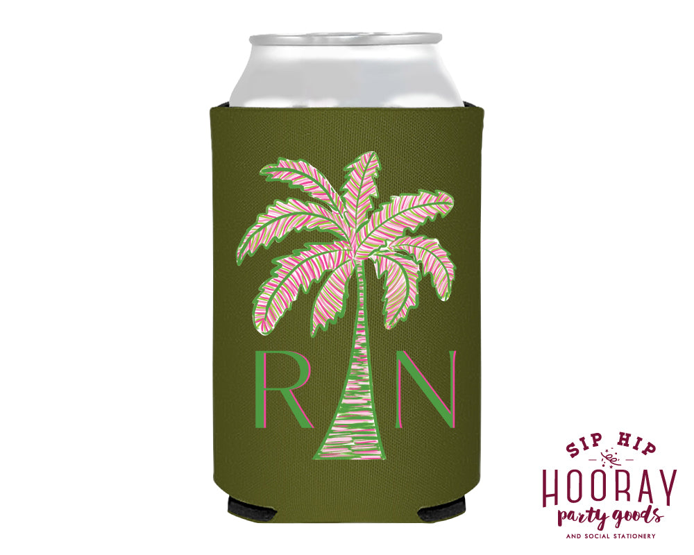 At Home Collection | Palm Tree Full Color Can Coolers