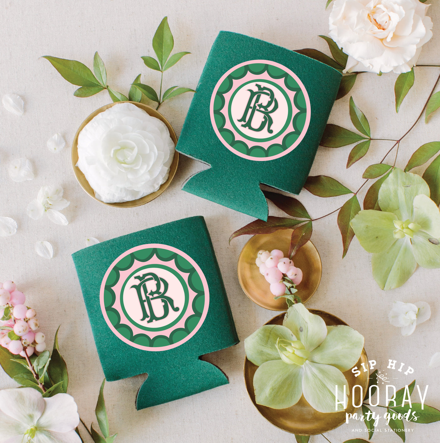 At Home Collection | Custom Duogram Full Color Can Coolers