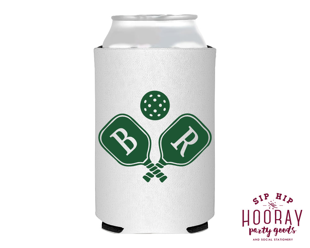 Personalized Pickleball Themed Foam Can Coolers