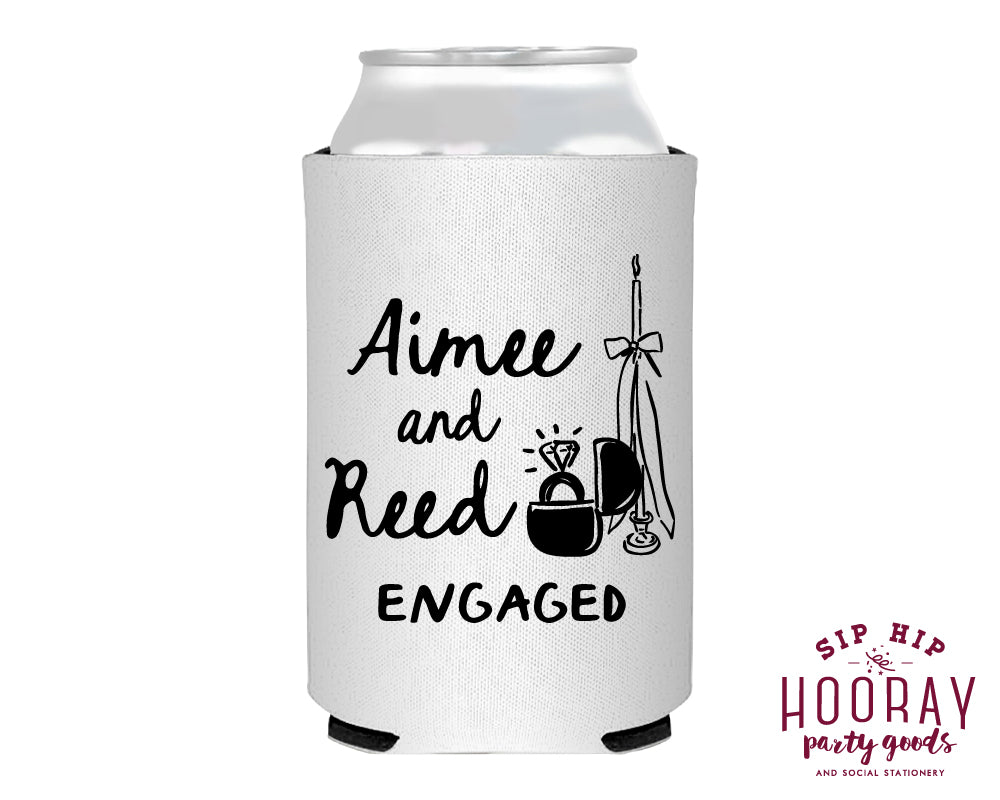 Custom Engagement Foam Can Coolers