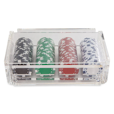 "La Ficha" Luxe Poker Chip Set - Clear