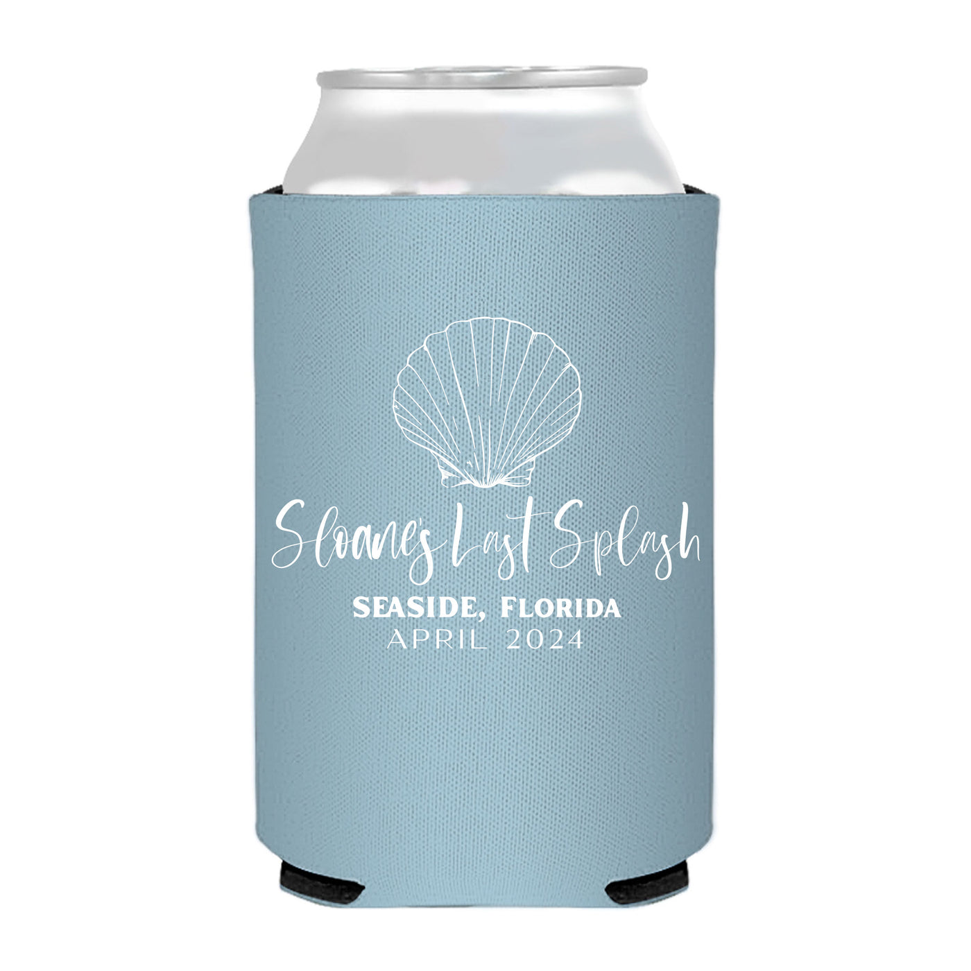 Last Spalsh Sea Shell Bachelorette Party Can Cooler