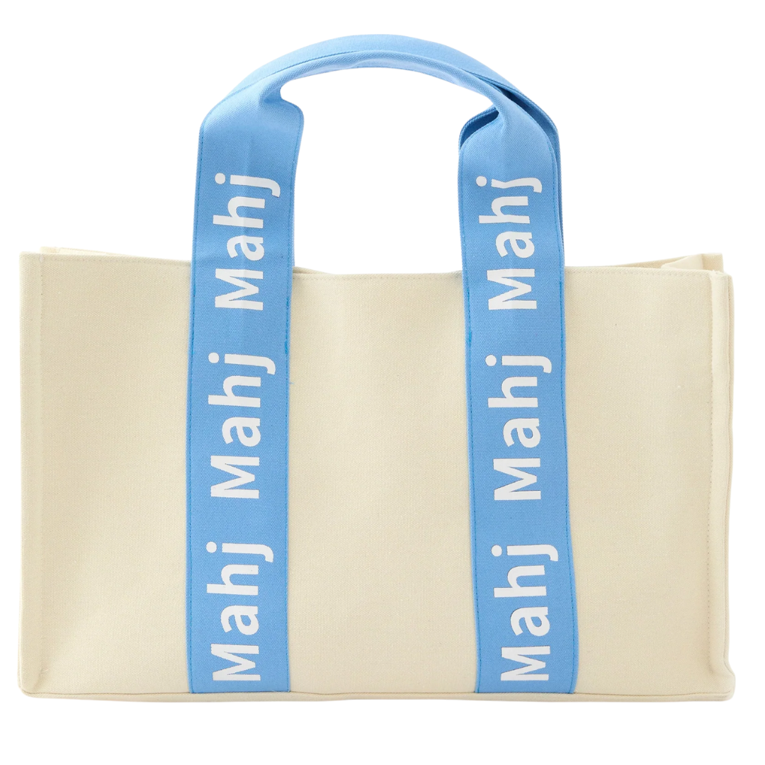 Light Blue Mahj It All Bag - Oh My Mahjong
