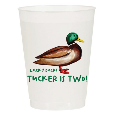 Mallard Duck Birthday Full Color Frosted Cups
