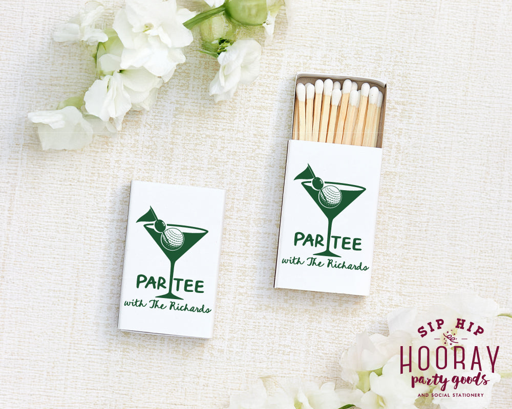 Custom Par-Tee Golf Matchboxes
