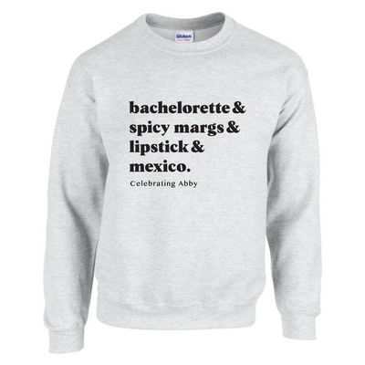 Modern Chic Bachelorette Party Sweatshirt