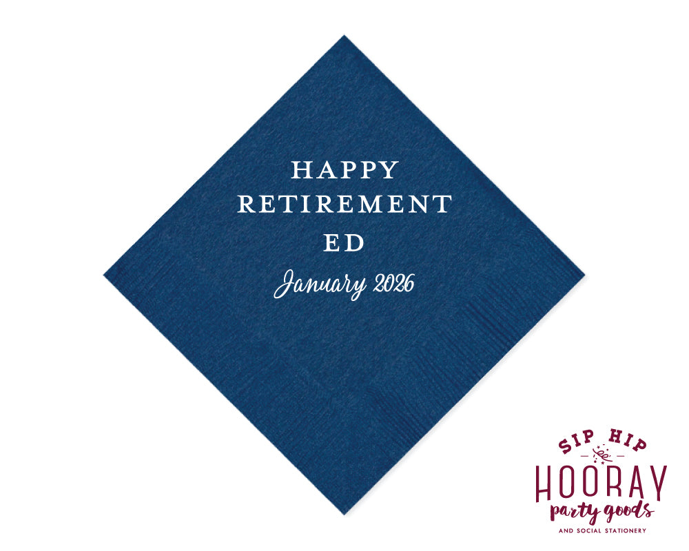 Take it Easy Retirement Napkins