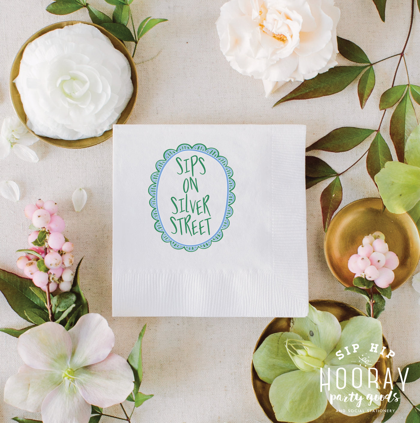 At Home Collection | Custom House Party Full Color Napkins
