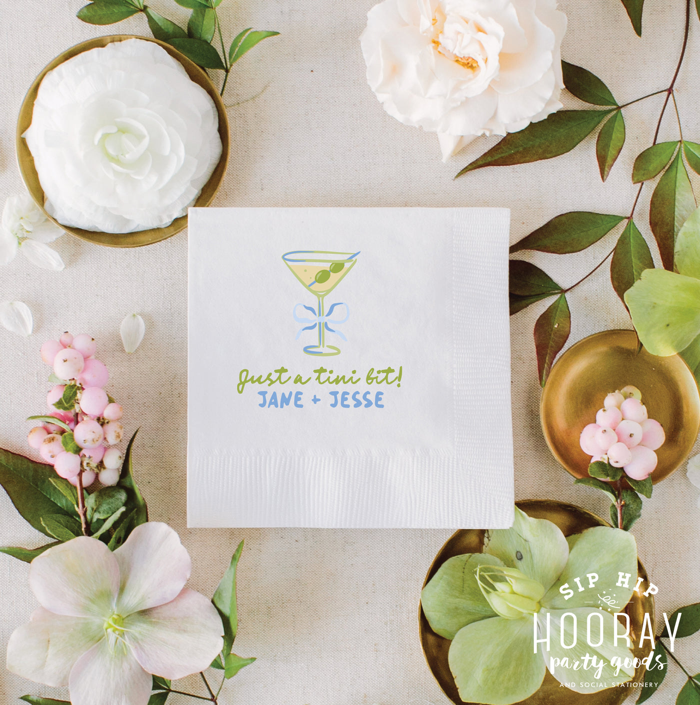 At Home Collection | Just a Tini Bit Full Color Napkins