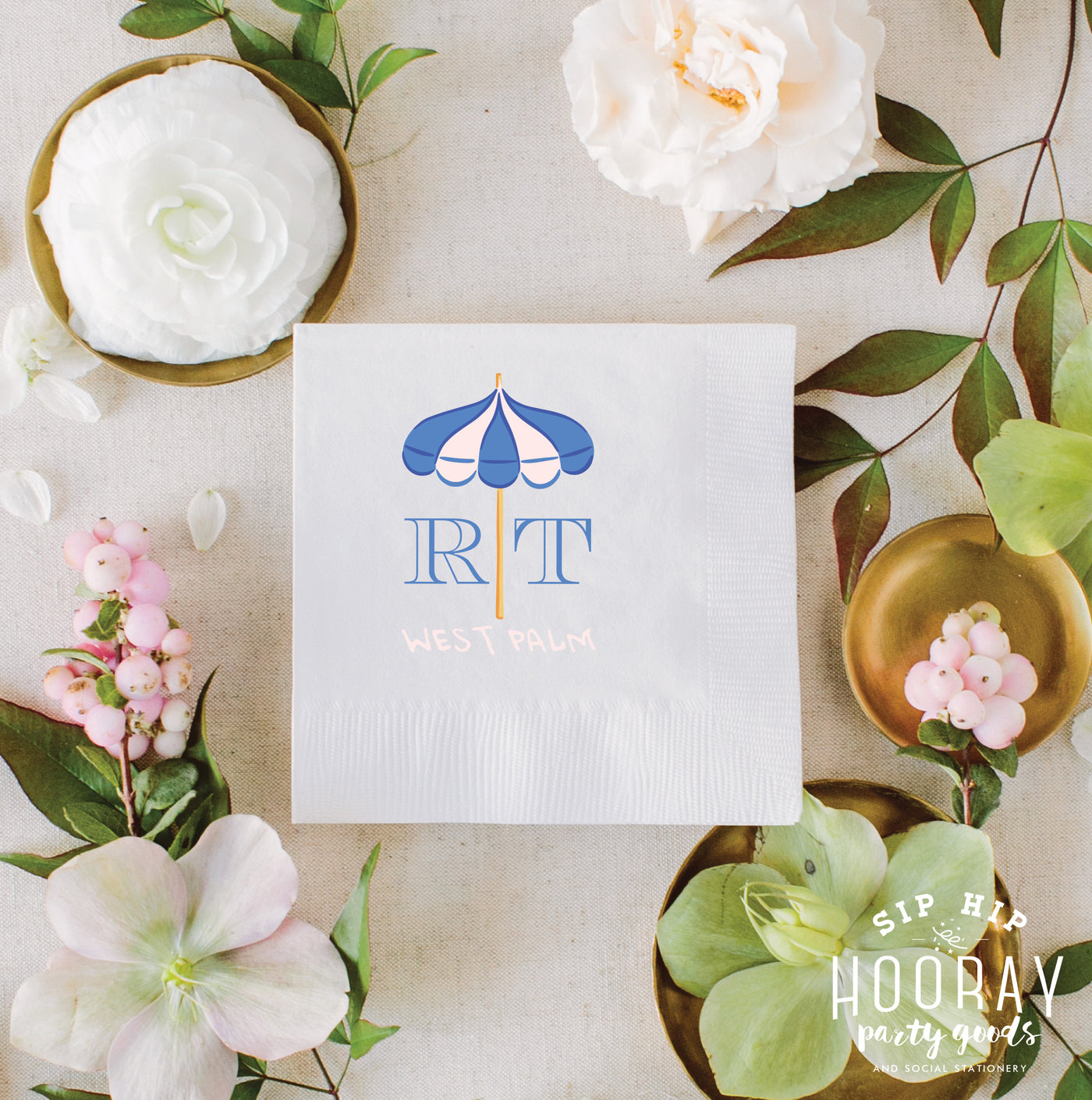 At Home Collection | Beach Umbrella Full Color Napkins